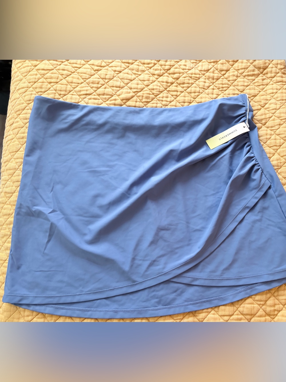 summersalt ruched wrap cover up skirt